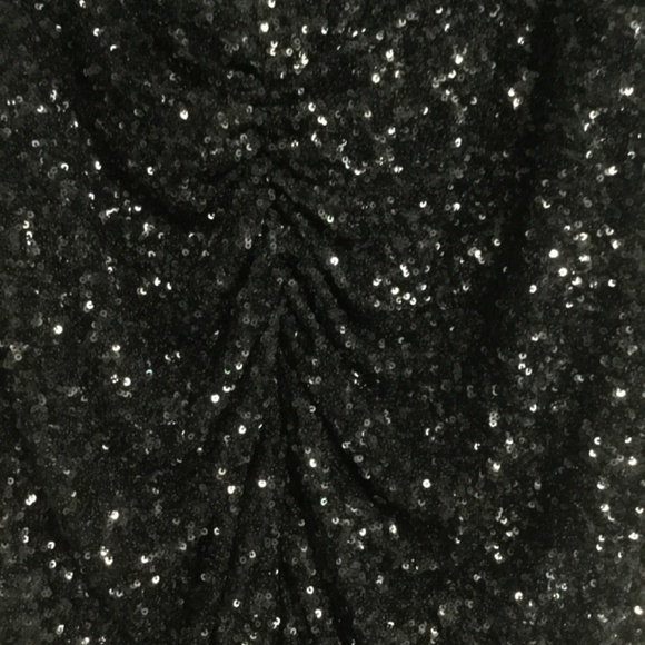 Express Ruched Black Sequin Maxi Gown NWT - Picture 11 of 15